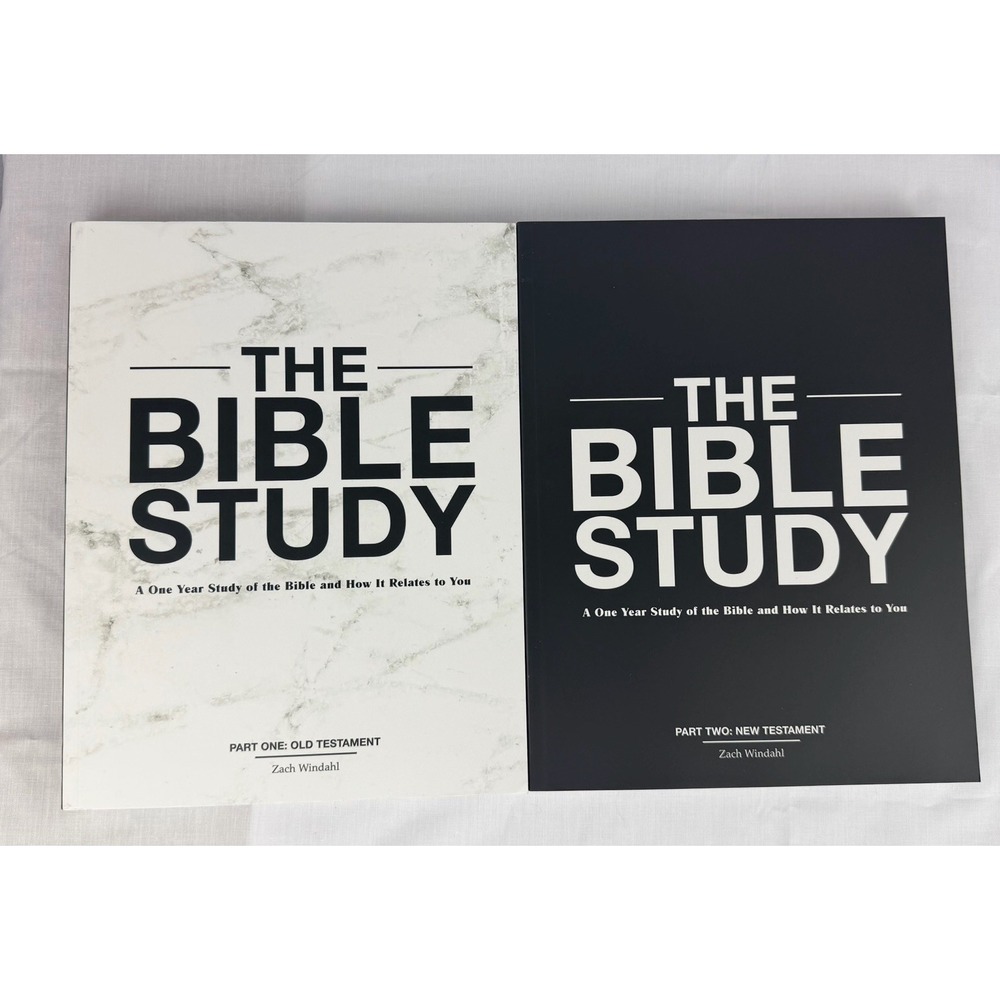 NEW 2017 ZACH WINDAHL The Bible Study Set of 2 Old & New Testament 52 Week Study